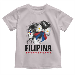 Filipina Girl Philippines Flag Proud Pinay Toddler T Shirt TS11 Ice Gray Print Your Wear