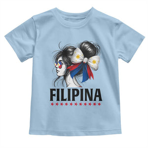 Filipina Girl Philippines Flag Proud Pinay Toddler T Shirt TS11 Light Blue Print Your Wear