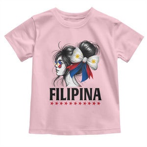 Filipina Girl Philippines Flag Proud Pinay Toddler T Shirt TS11 Light Pink Print Your Wear