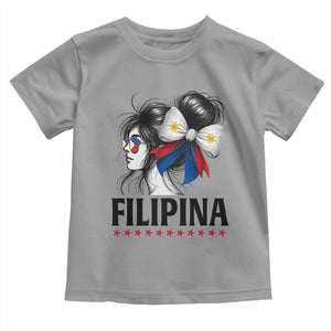 Filipina Girl Philippines Flag Proud Pinay Toddler T Shirt TS11 Sport Gray Print Your Wear