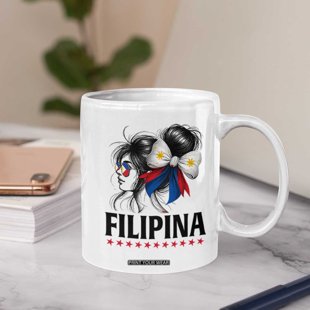 Filipina Girl Philippines Flag Proud Pinay Coffee Mug TS11 Print Your Wear