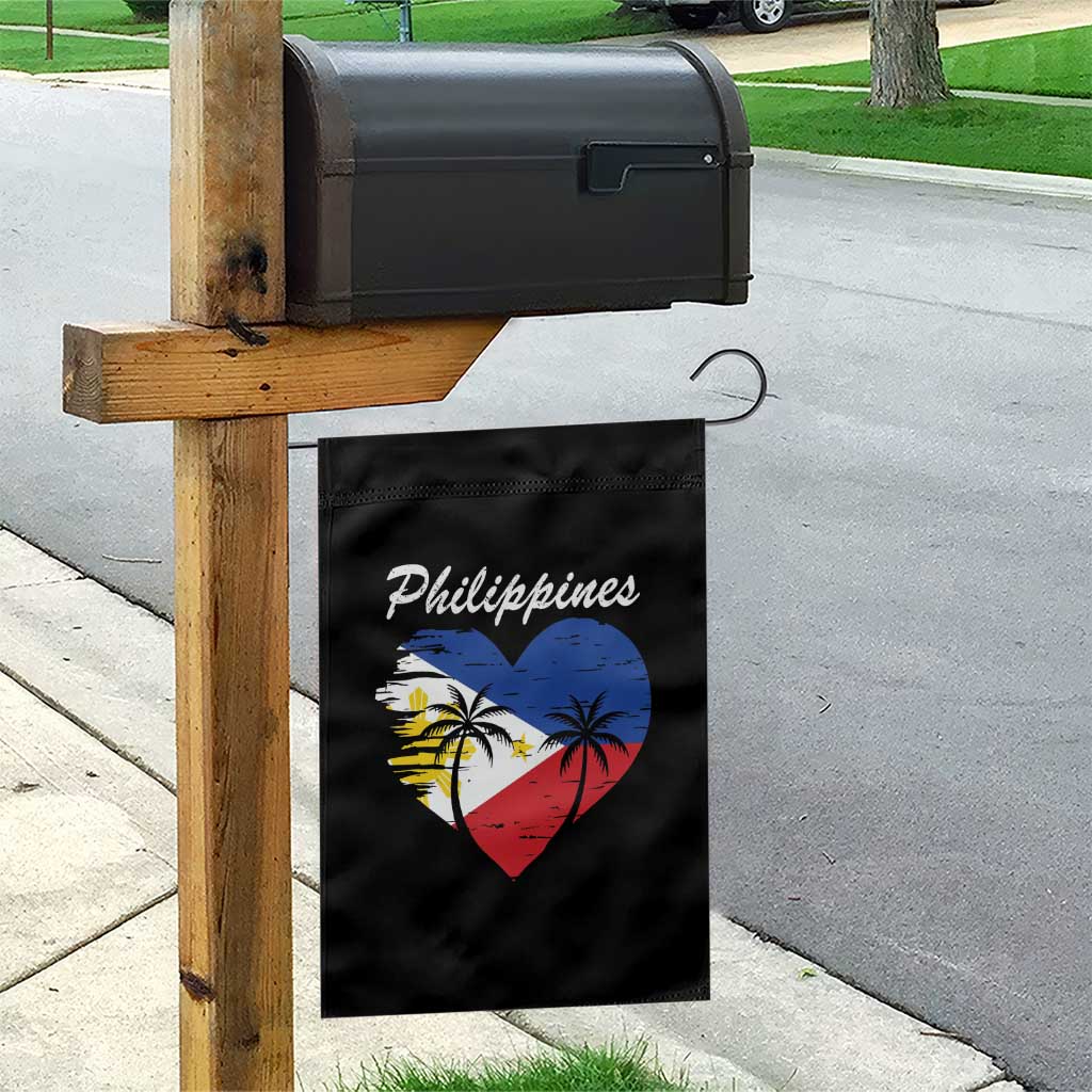 Filipino Pride Garden Flag Pinoy Vintage Philippines Flag Heart TS11 Print Your Wear