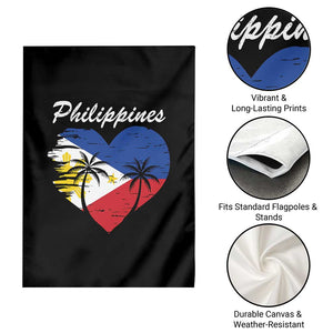 Filipino Pride Garden Flag Pinoy Vintage Philippines Flag Heart TS11 Print Your Wear