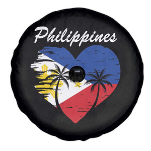 Filipino Pride Spare Tire Cover Pinoy Vintage Philippines Flag Heart TS11 Print Your Wear