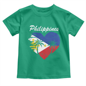 Filipino Pride Toddler T Shirt Pinoy Vintage Philippines Flag Heart TS11 Irish Green Print Your Wear