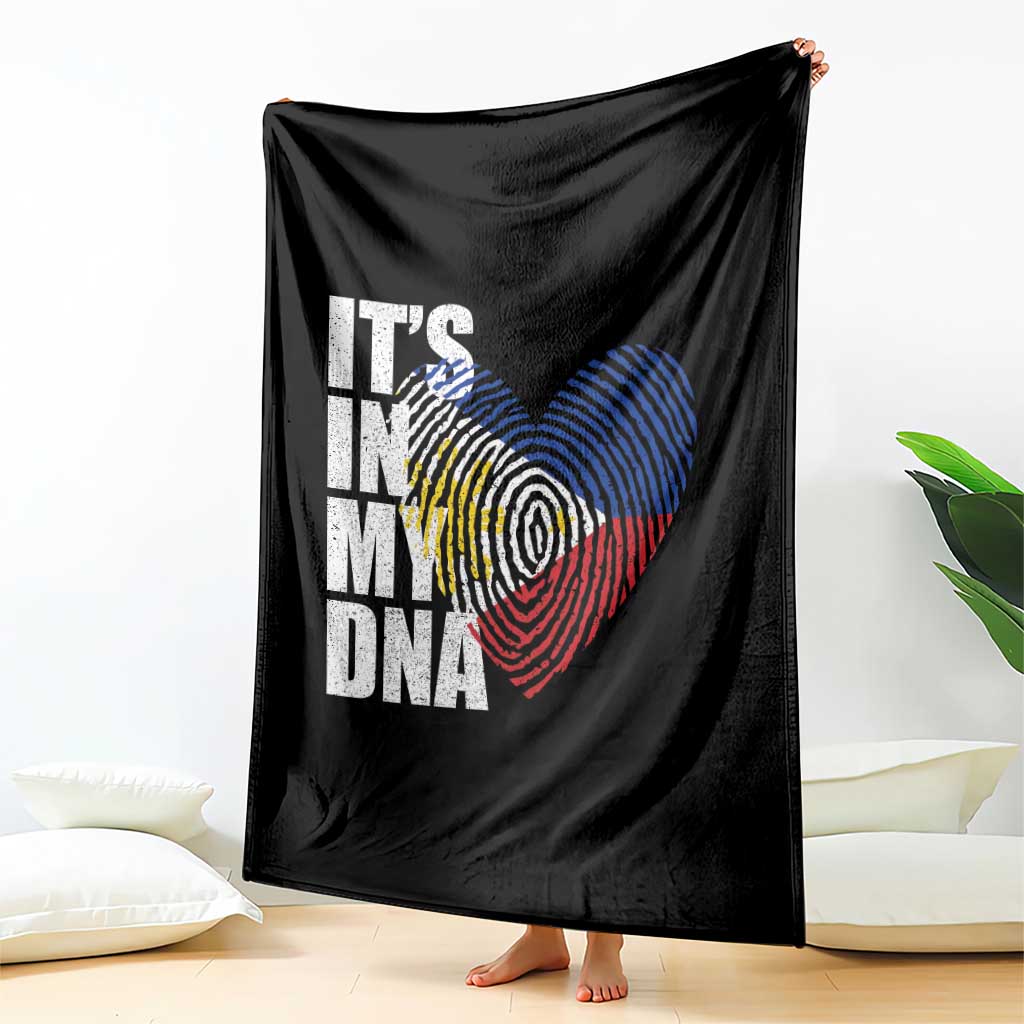 Filipino Pride Throw Blanket Its In My DNA Patriotic Philippines Flag TS11 Print Your Wear