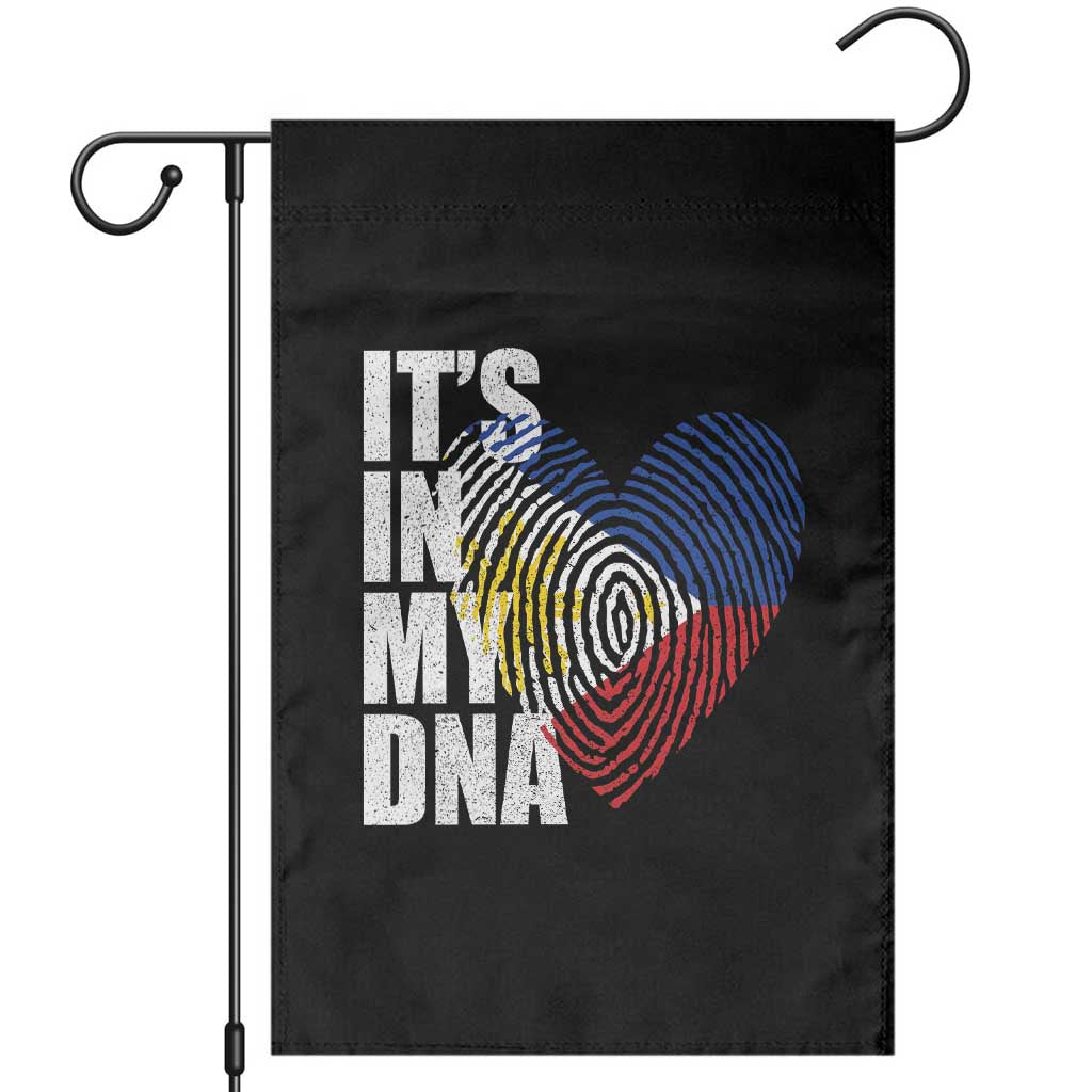 Filipino Pride Garden Flag Its In My DNA Patriotic Philippines Flag TS11 Black Print Your Wear