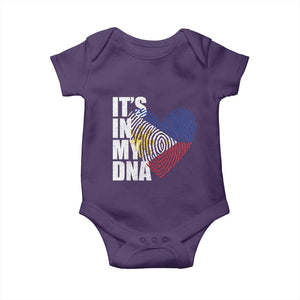 Filipino Pride Baby Onesie Its In My DNA Patriotic Philippines Flag TS11 Purple Print Your Wear