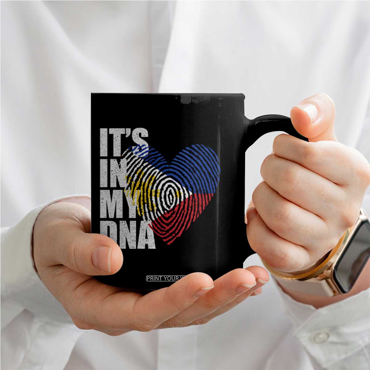 Filipino Pride Coffee Mug Its In My DNA Patriotic Philippines Flag TS11 Print Your Wear