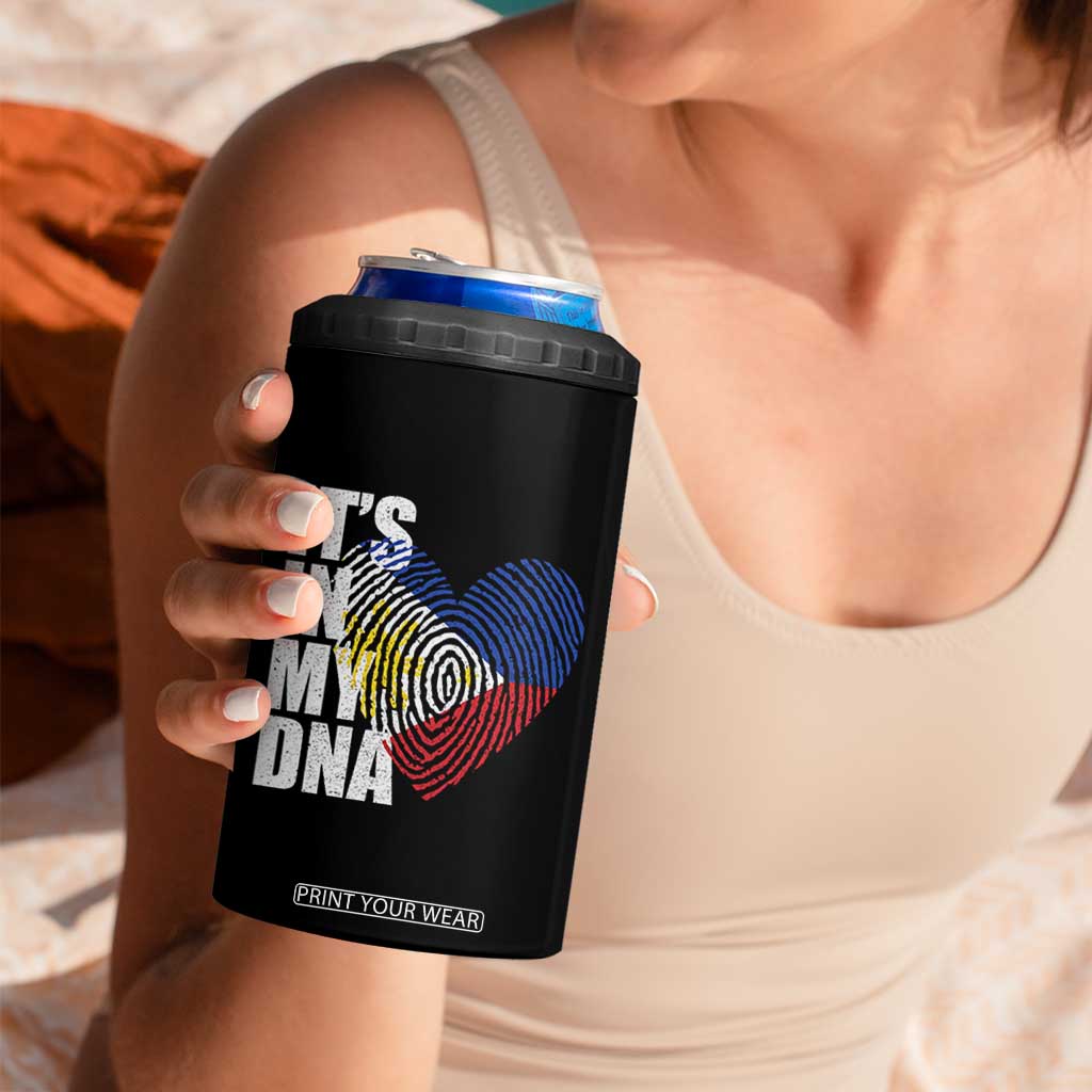 Filipino Pride 4 in 1 Can Cooler Tumbler Its In My DNA Patriotic Philippines Flag TS11 Print Your Wear
