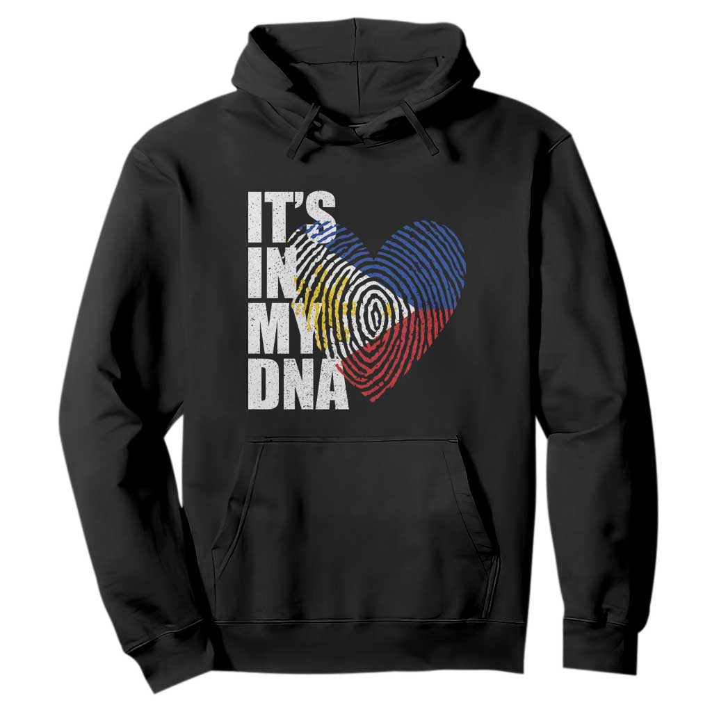 Filipino Pride Hoodie Its In My DNA Patriotic Philippines Flag TS11 Black Print Your Wear