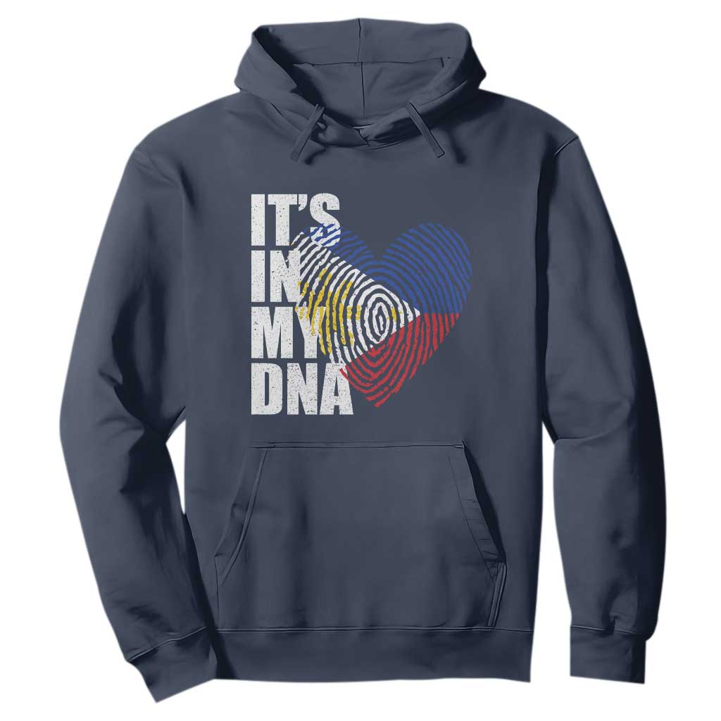 Filipino Pride Hoodie Its In My DNA Patriotic Philippines Flag TS11 Navy Print Your Wear