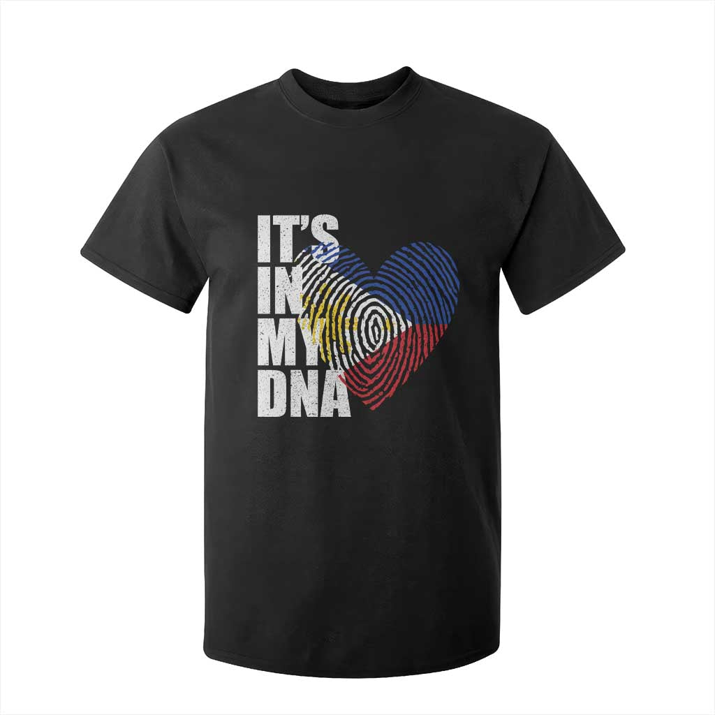 Filipino Pride T Shirt For Kid Its In My DNA Patriotic Philippines Flag TS11 Black Print Your Wear