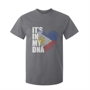 Filipino Pride T Shirt For Kid Its In My DNA Patriotic Philippines Flag TS11 Charcoal Print Your Wear