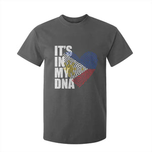 Filipino Pride T Shirt For Kid Its In My DNA Patriotic Philippines Flag TS11 Dark Heather Print Your Wear