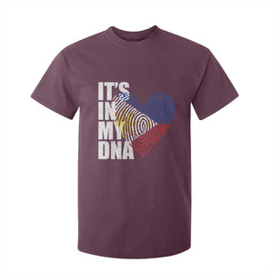 Filipino Pride T Shirt For Kid Its In My DNA Patriotic Philippines Flag TS11 Maroon Print Your Wear