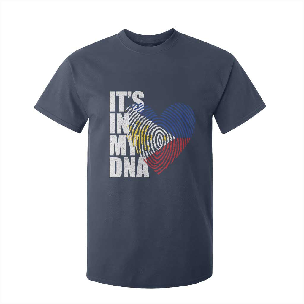 Filipino Pride T Shirt For Kid Its In My DNA Patriotic Philippines Flag TS11 Navy Print Your Wear
