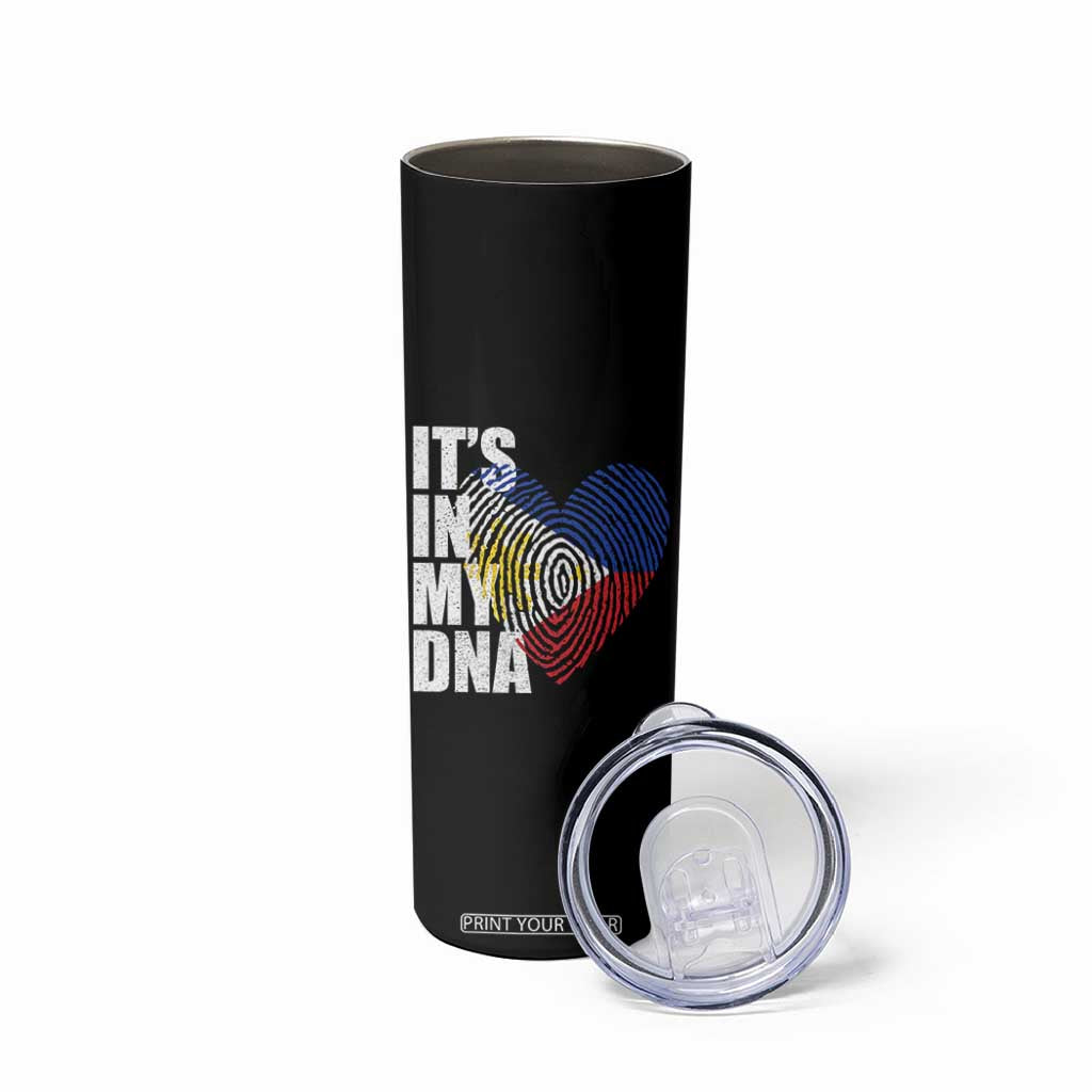 Filipino Pride Skinny Tumbler Its In My DNA Patriotic Philippines Flag TS11 Print Your Wear