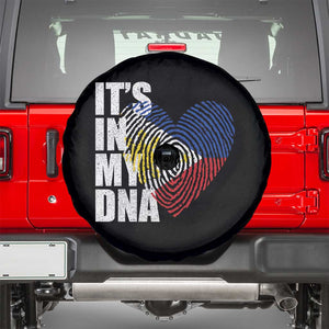 Filipino Pride Spare Tire Cover Its In My DNA Patriotic Philippines Flag TS11 Black Print Your Wear