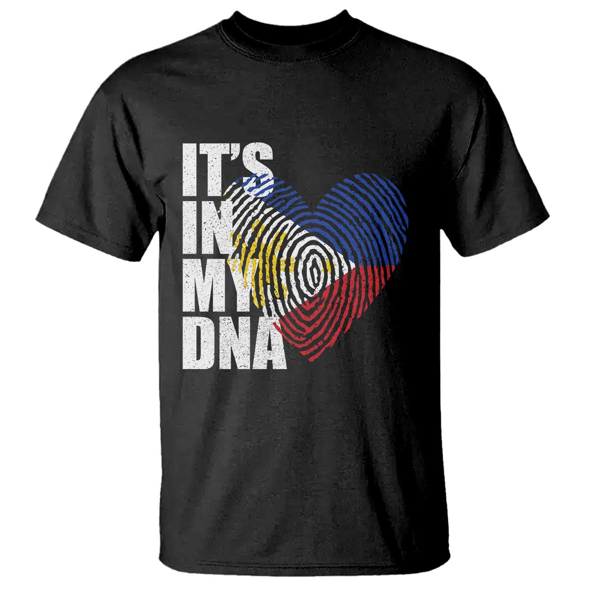 Filipino Pride T Shirt Its In My DNA Patriotic Philippines Flag TS11 Black Print Your Wear