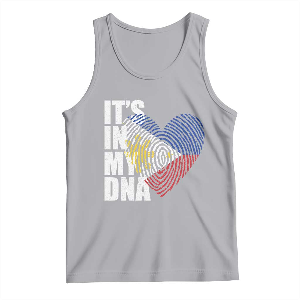 Filipino Pride Tank Top Its In My DNA Patriotic Philippines Flag TS11 Athletic Heather Print Your Wear