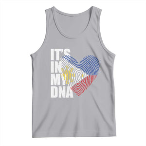 Filipino Pride Tank Top Its In My DNA Patriotic Philippines Flag TS11 Athletic Heather Print Your Wear