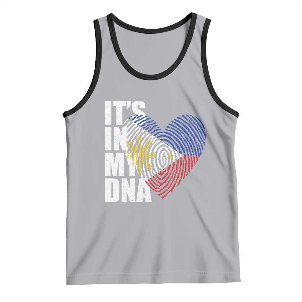 Filipino Pride Tank Top Its In My DNA Patriotic Philippines Flag TS11 Athletic Heather Black Print Your Wear