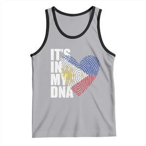 Filipino Pride Tank Top Its In My DNA Patriotic Philippines Flag TS11 Athletic Heather Black Print Your Wear