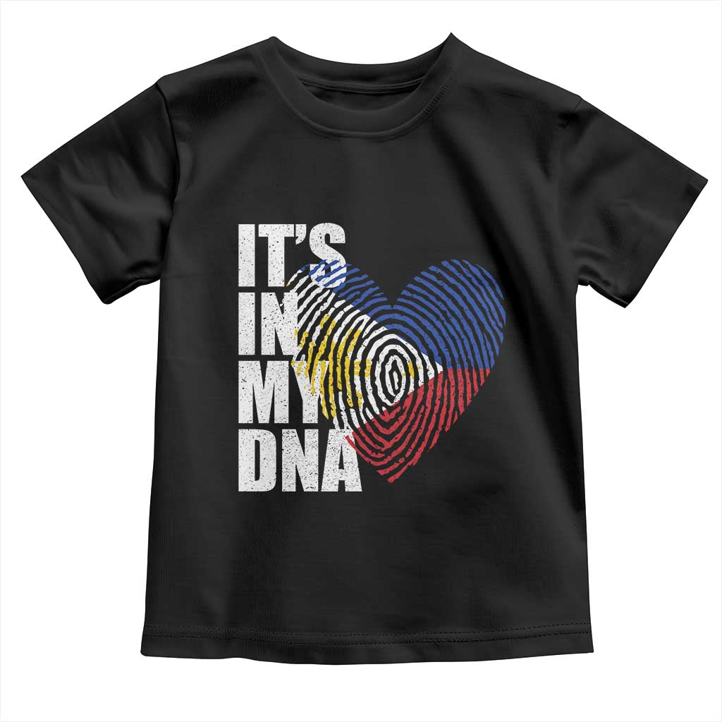 Filipino Pride Toddler T Shirt Its In My DNA Patriotic Philippines Flag TS11 Black Print Your Wear
