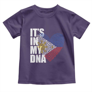 Filipino Pride Toddler T Shirt Its In My DNA Patriotic Philippines Flag TS11 Purple Print Your Wear