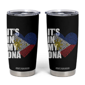 Filipino Pride Tumbler Cup Its In My DNA Patriotic Philippines Flag TS11 Black Print Your Wear
