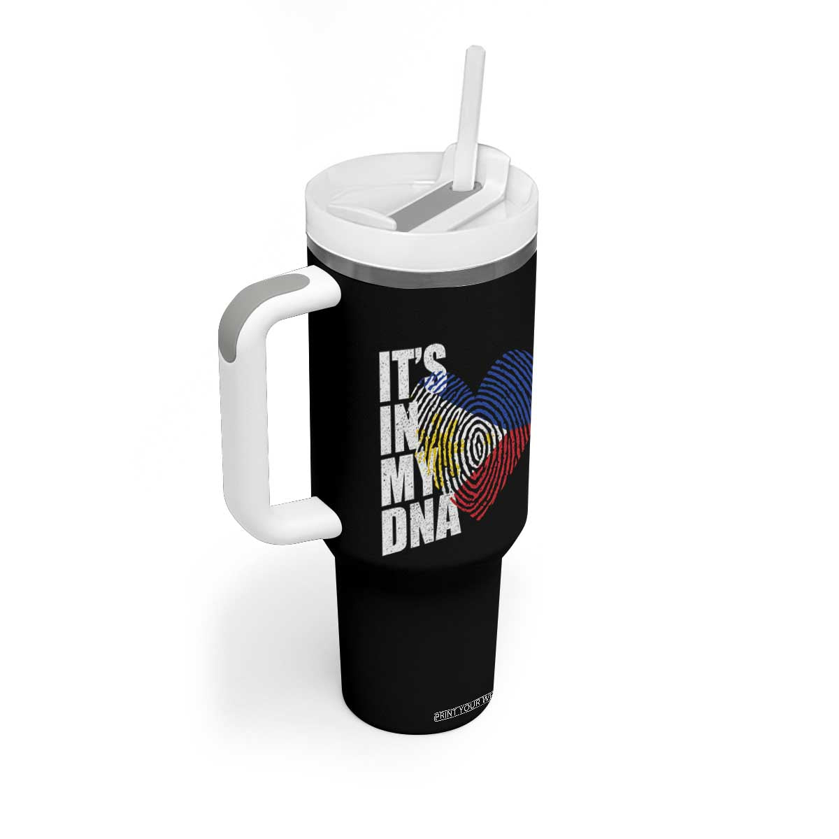 Filipino Pride Tumbler With Handle Its In My DNA Patriotic Philippines Flag TS11 Print Your Wear