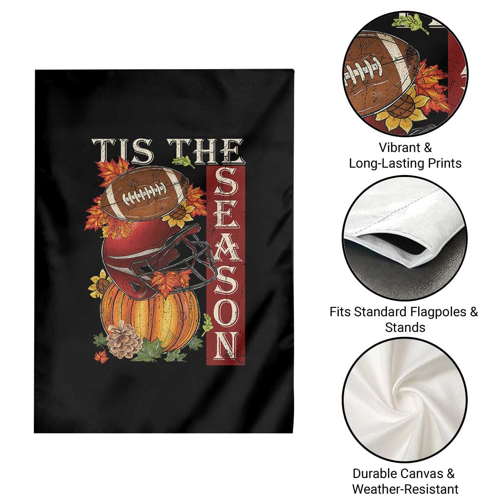 Thanksgiving Tis The Season Garden Flag American Football Pumpkin Fall Season TS11 Print Your Wear