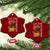 Thanksgiving Tis The Season Ceramic Ornament American Football Pumpkin Fall Season TS11 Print Your Wear