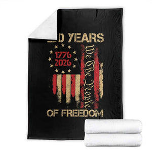 250 Years Of Freedom Throw Blanket 250th America Anniversary Independence Day TS11 Black Print Your Wear