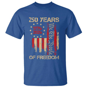 250 Years Of Freedom T Shirt 250th America Anniversary Independence Day TS11 Royal Blue Print Your Wear