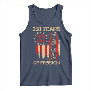 250 Years Of Freedom Tank Top 250th America Anniversary Independence Day TS11 Navy Print Your Wear