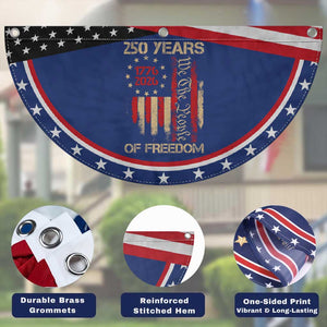 250 Years Of Freedom Patriotic Fan Flag 250th America Anniversary Independence Day