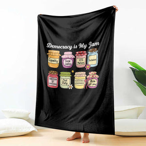 Democracy Is My Jam Throw Blanket Social Justice Protest Resist TS11 Print Your Wear