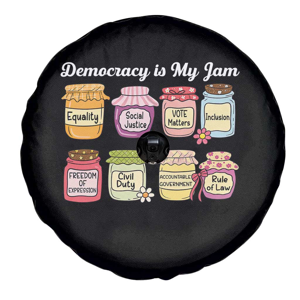 Democracy Is My Jam Spare Tire Cover Social Justice Protest Resist TS11 Print Your Wear