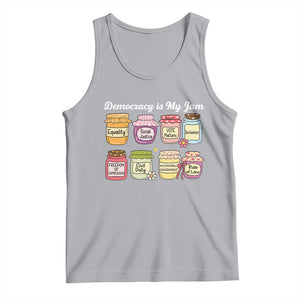 Democracy Is My Jam Tank Top Social Justice Protest Resist TS11 Athletic Heather Print Your Wear