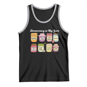 Democracy Is My Jam Tank Top Social Justice Protest Resist TS11 Black Athletic Heather Print Your Wear
