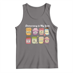 Democracy Is My Jam Tank Top Social Justice Protest Resist TS11 Deep Heather Print Your Wear