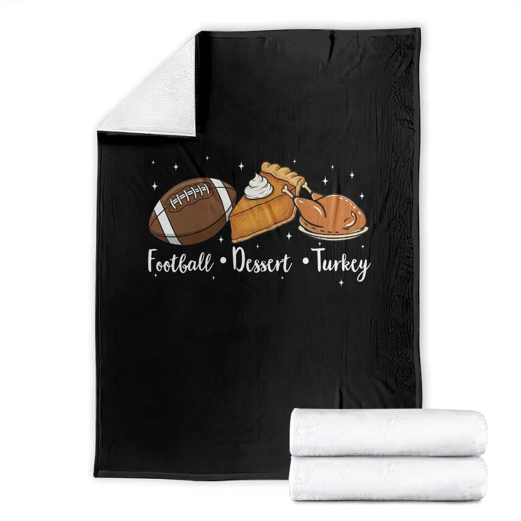Funny Political Fall Season Throw Blanket Football Dessert Turkey Thanksgiving TS11 Black Print Your Wear