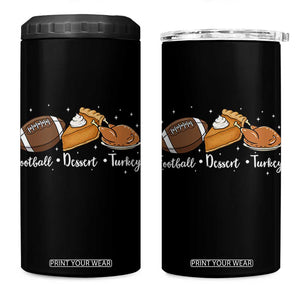 Funny Political Fall Season 4 in 1 Can Cooler Tumbler Football Dessert Turkey Thanksgiving TS11 One Size: 16 oz Black Print Your Wear