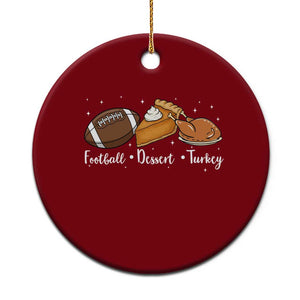 Funny Political Fall Season Ceramic Ornament Football Dessert Turkey Thanksgiving TS11 1pc Red Print Your Wear