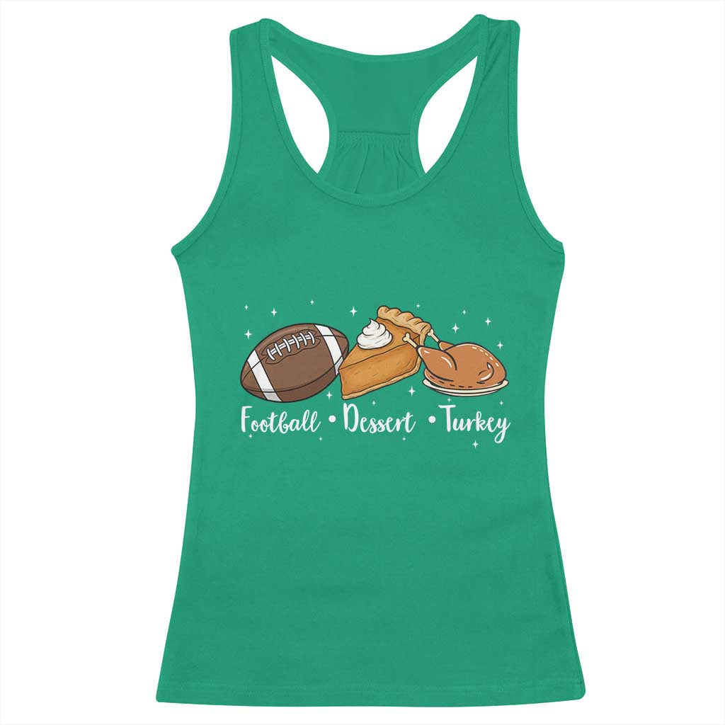 Funny Political Fall Season Racerback Tank Top Football Dessert Turkey Thanksgiving TS11 Irish Green Print Your Wear