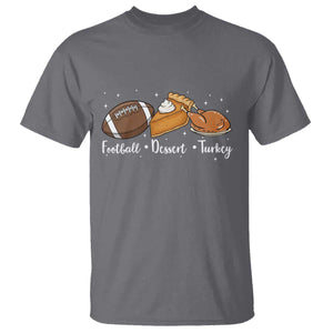 Funny Political Fall Season T Shirt Football Dessert Turkey Thanksgiving TS11 Charcoal Print Your Wear