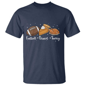 Funny Political Fall Season T Shirt Football Dessert Turkey Thanksgiving TS11 Navy Print Your Wear