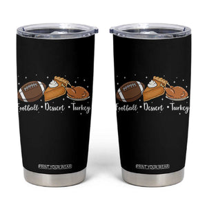 Funny Political Fall Season Tumbler Cup Football Dessert Turkey Thanksgiving TS11 Black Print Your Wear